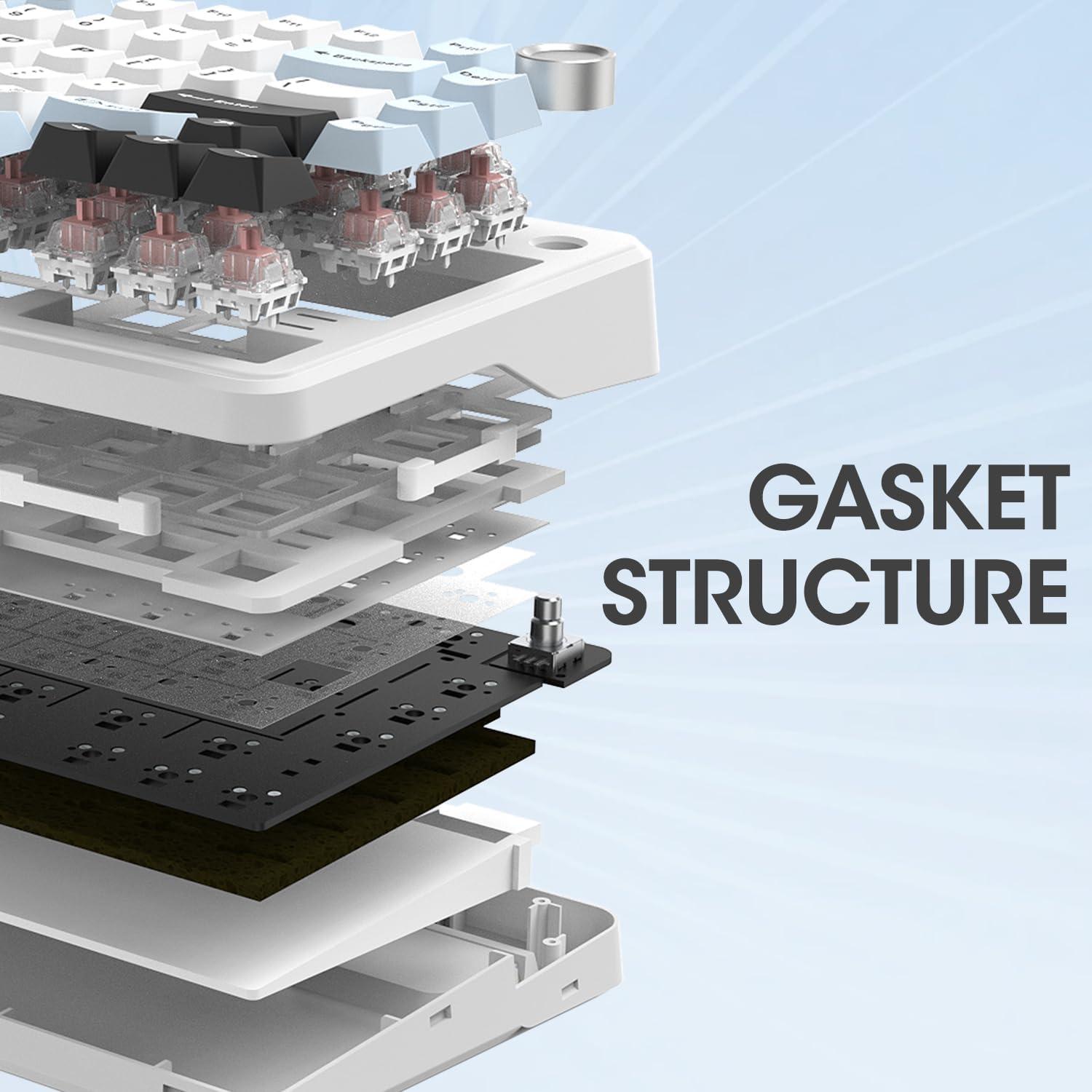 Teclado Mecánico 75% HELLO GANSS Hot Swappable RGB 81 Teclas