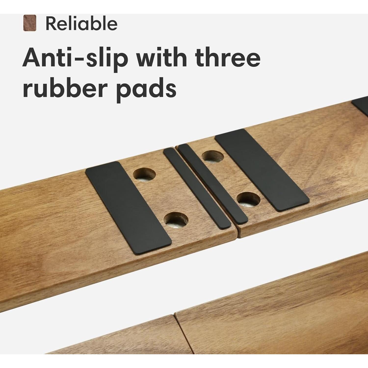 Reposapalmas Ergonómico de Madera de Nogal NFLPR001 - Antideslizante