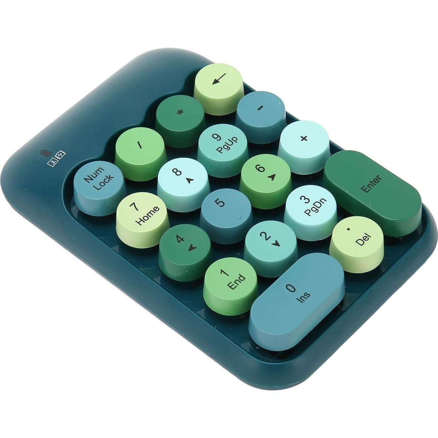 Teclado Numérico Inalámbrico Estink Verde Oscuro 18 Teclas