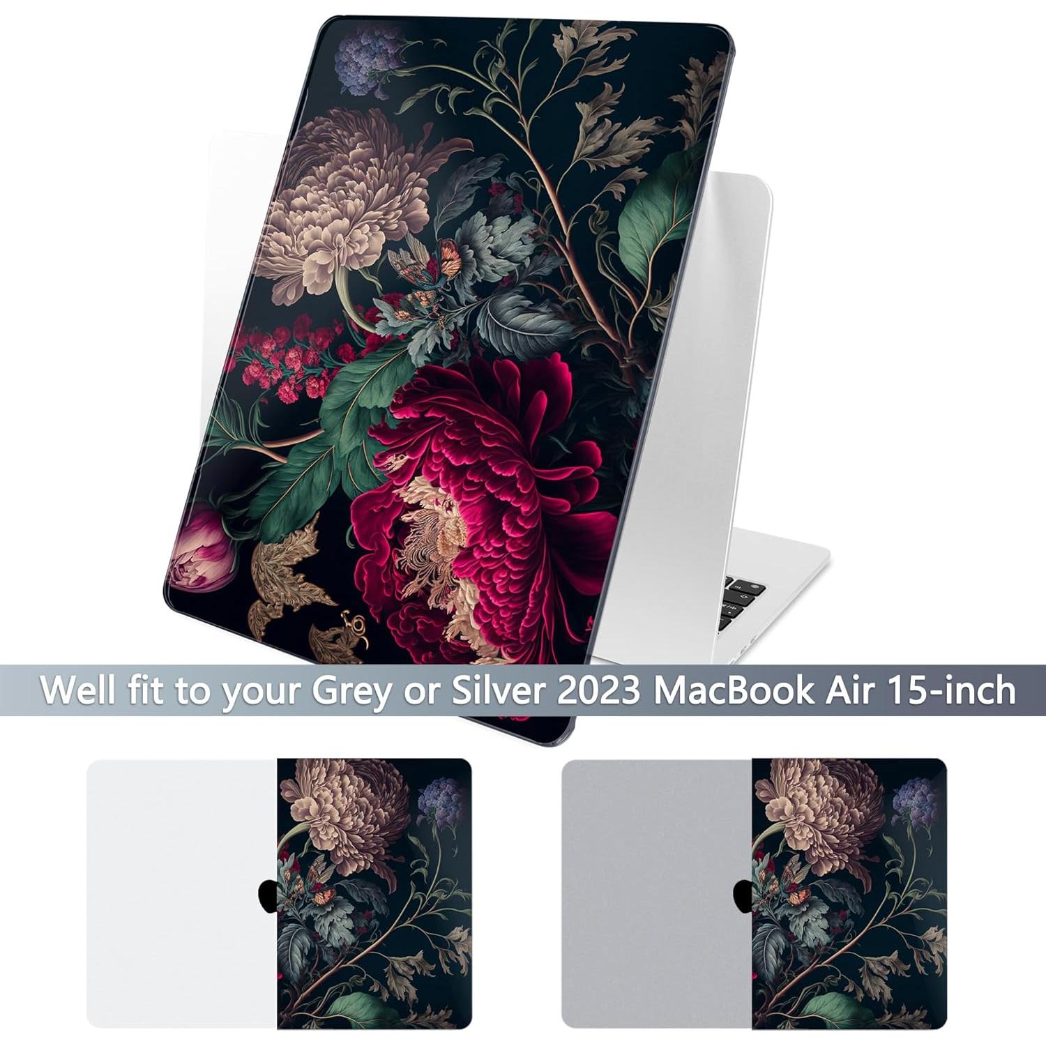 Funda Batianda para MacBook Air 15" 2023-2025, Flor Vintage