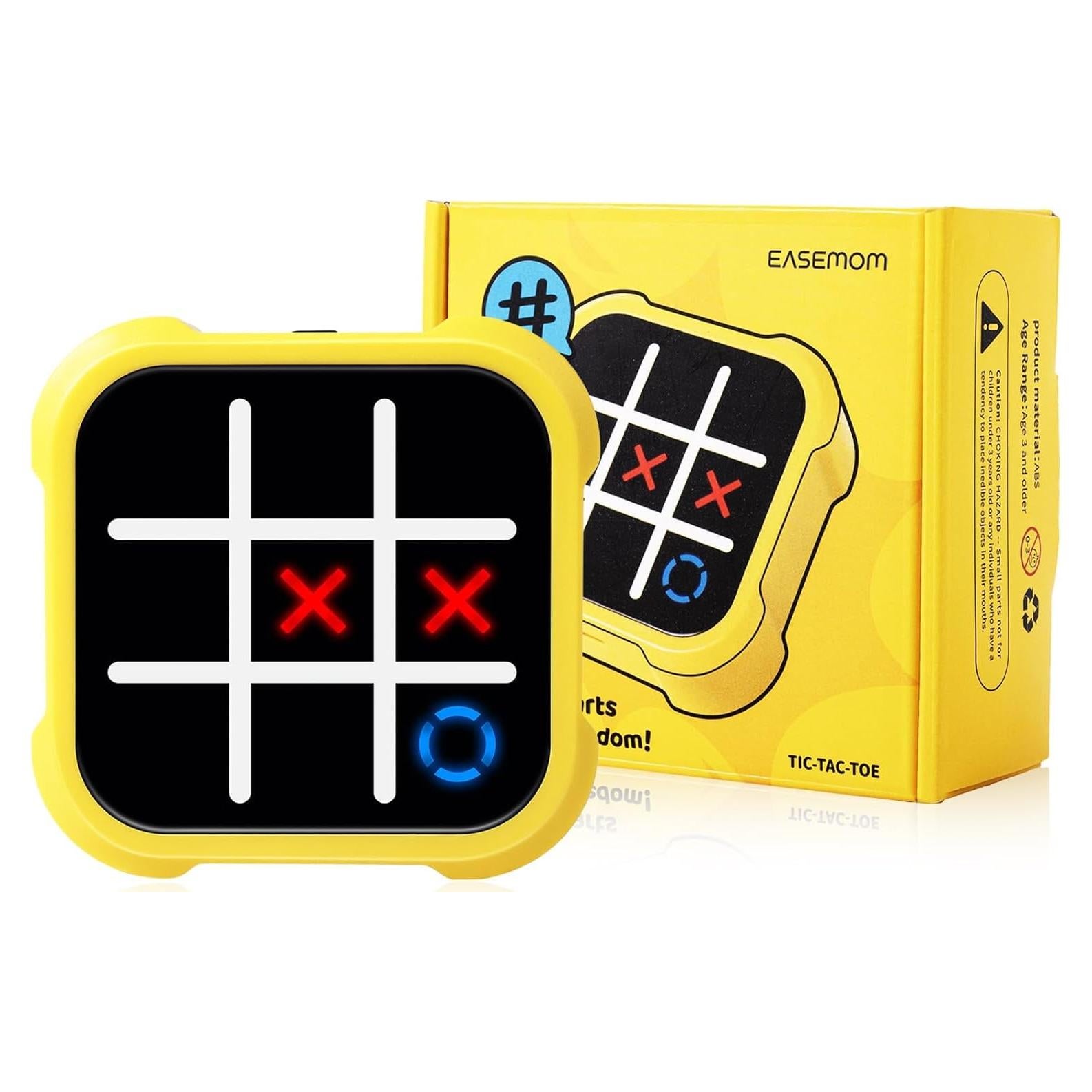 Tic Tac Toe Game, 3-in 1 Electronic Handheld Game Console, Road Trip Activities for Kids - Juegos para Niños - Ideal Gifts for Kids and Adults
