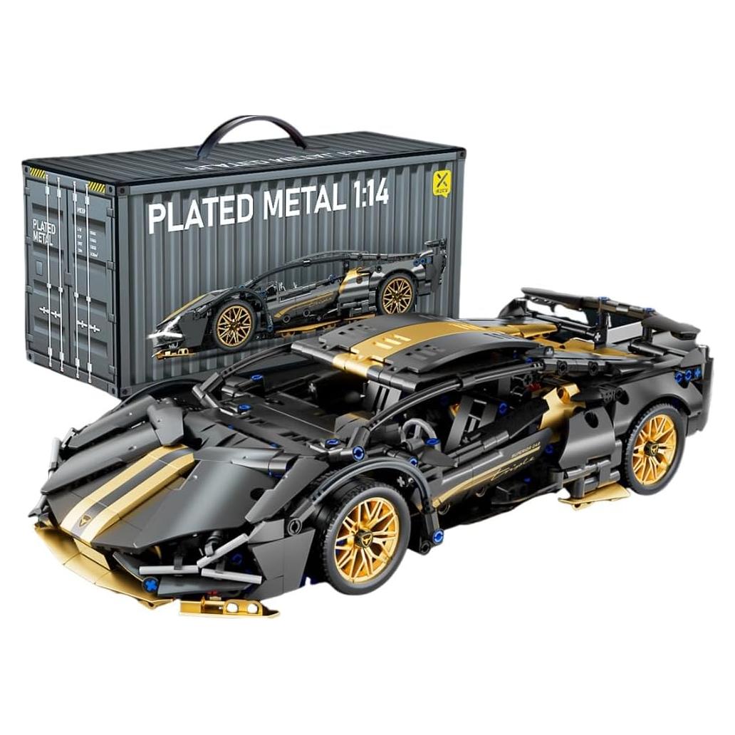 Bloques de Construcción Chodia Supercarro 1:14 Negro