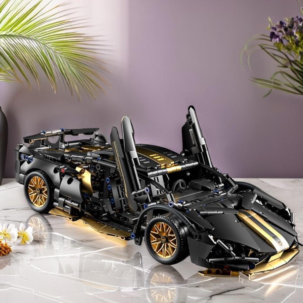 Bloques de Construcción Chodia Supercarro 1:14 Negro