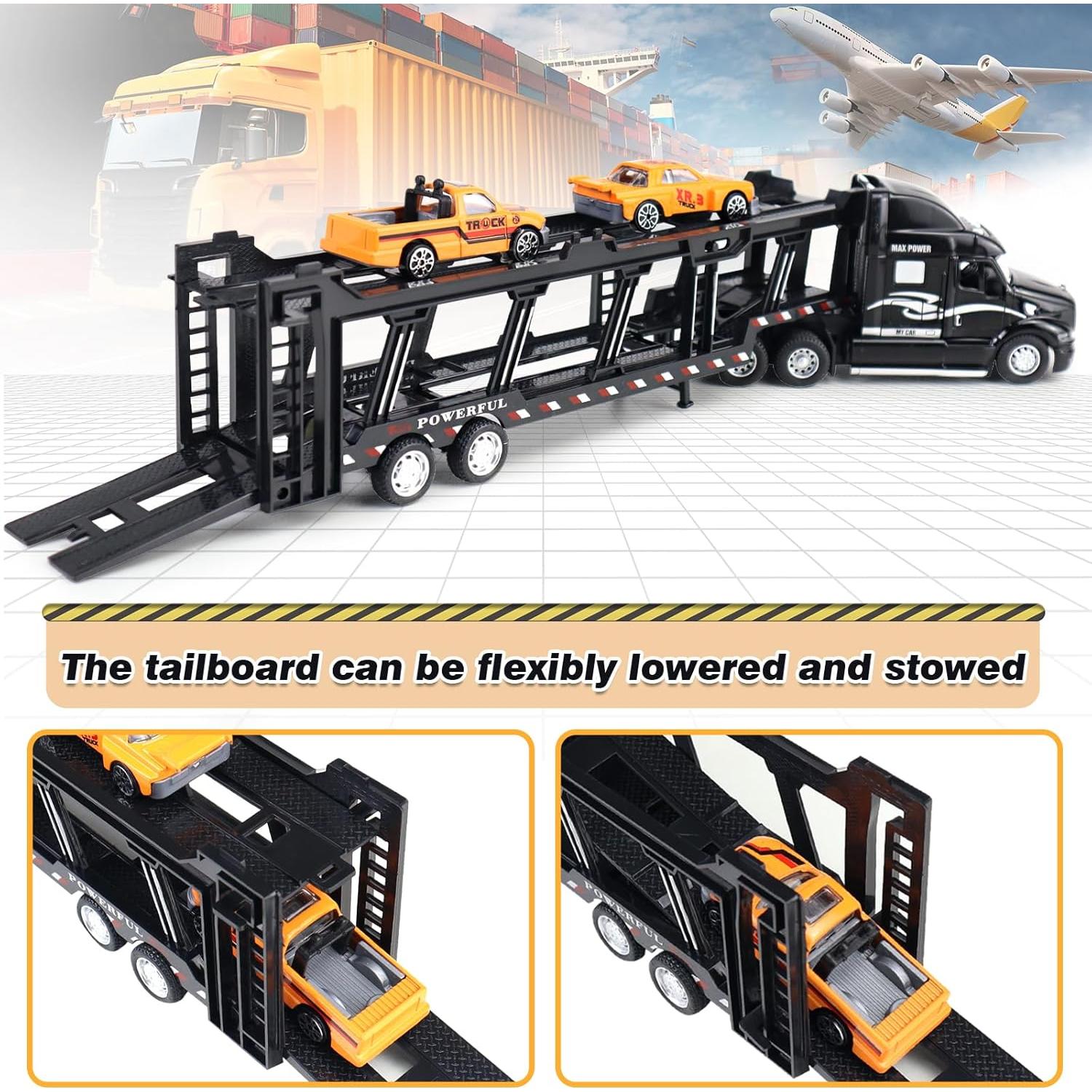 Camión Transportador CORPER TOYS 3 en 1 con Luces y Sonidos