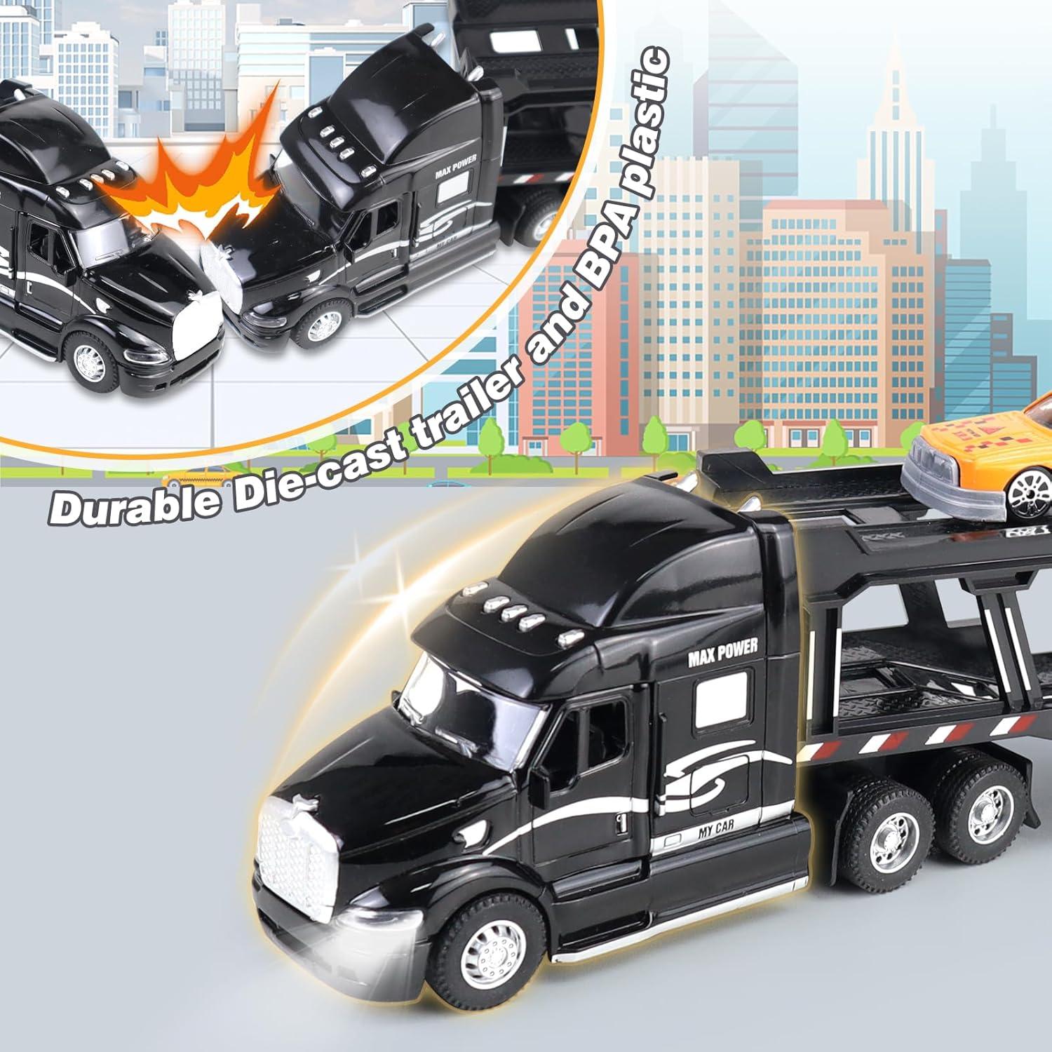 Camión Transportador CORPER TOYS 3 en 1 con Luces y Sonidos