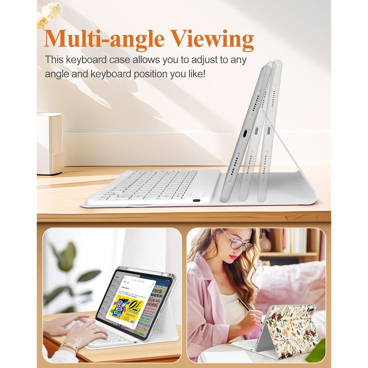 Funda para iPad Pro 11" 2024 Wazzasoft con teclado y soporte lápiz