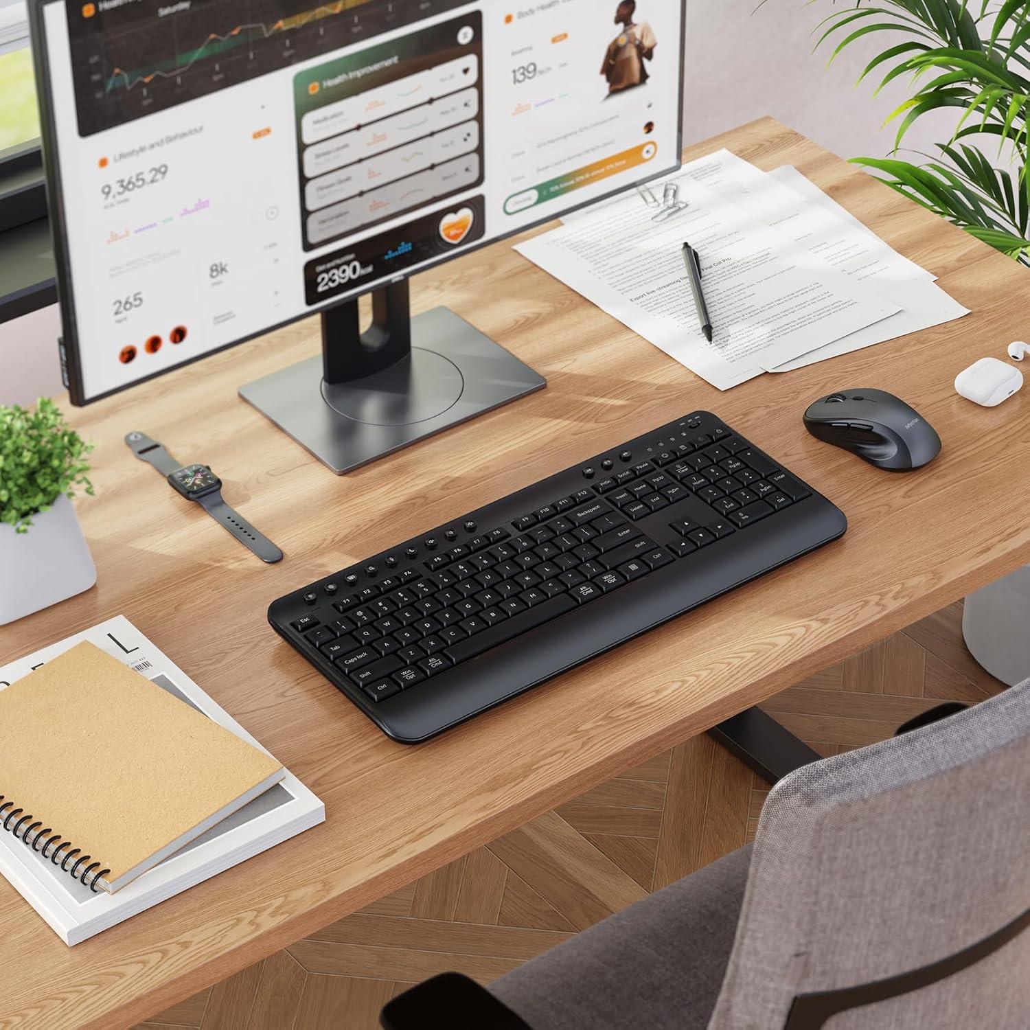 Combo Teclado y Ratón Inalámbrico MeetionMaster C5000, USB-C