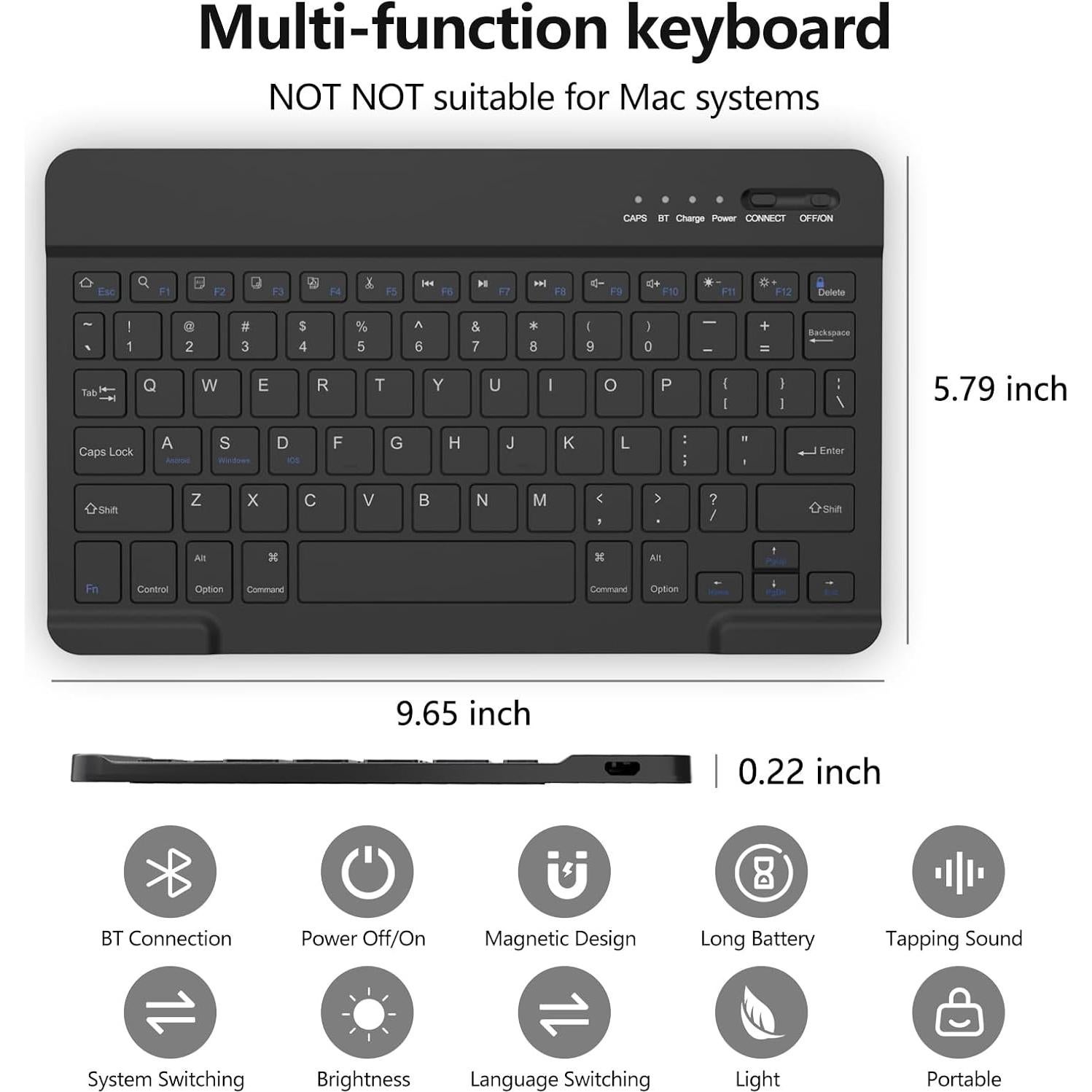 Funda Teclado Inalámbrico aMZCaSE para iPad Pro 11" 2022