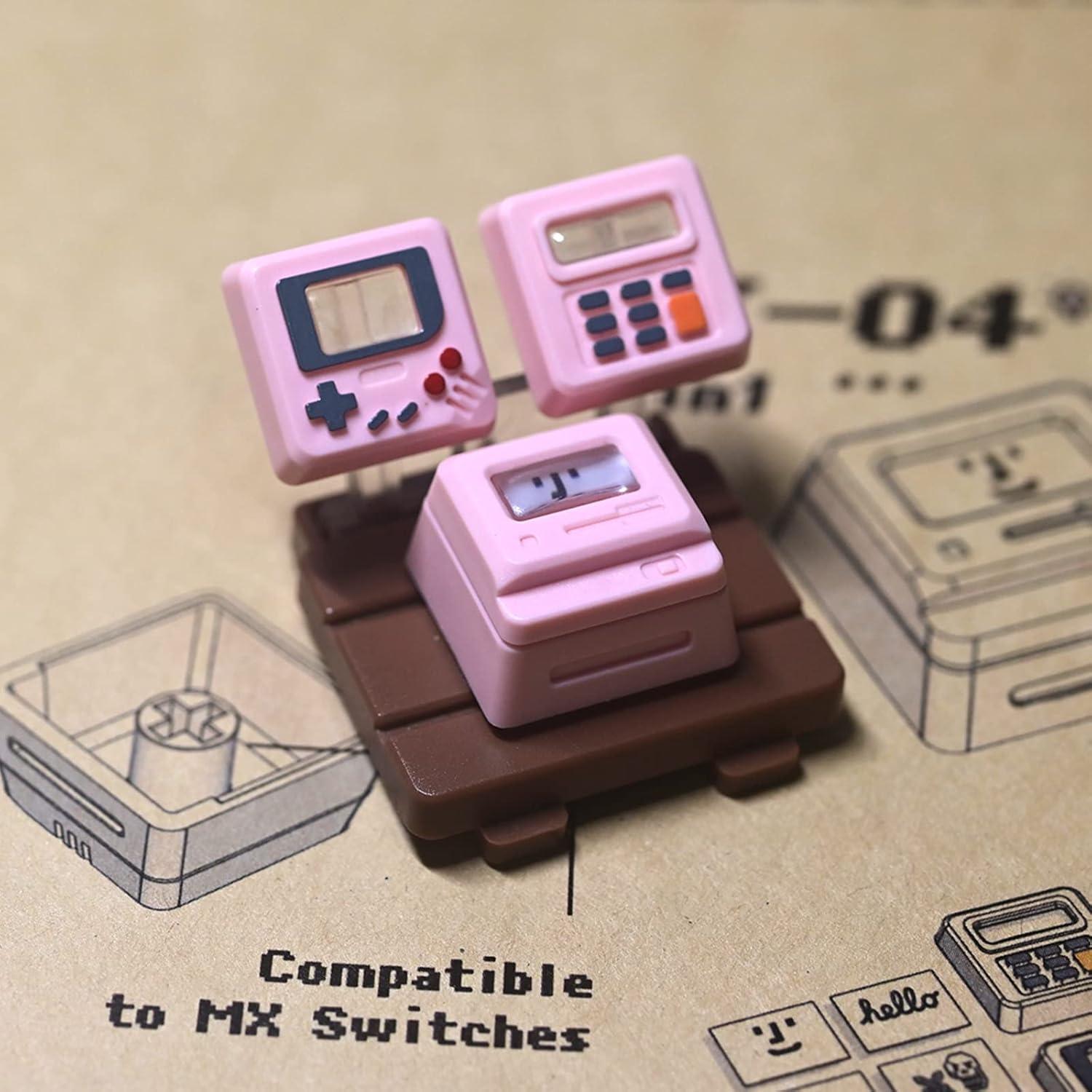 Teclas Personalizadas KXRORS Rosa Retroiluminadas para Teclado Mecánico