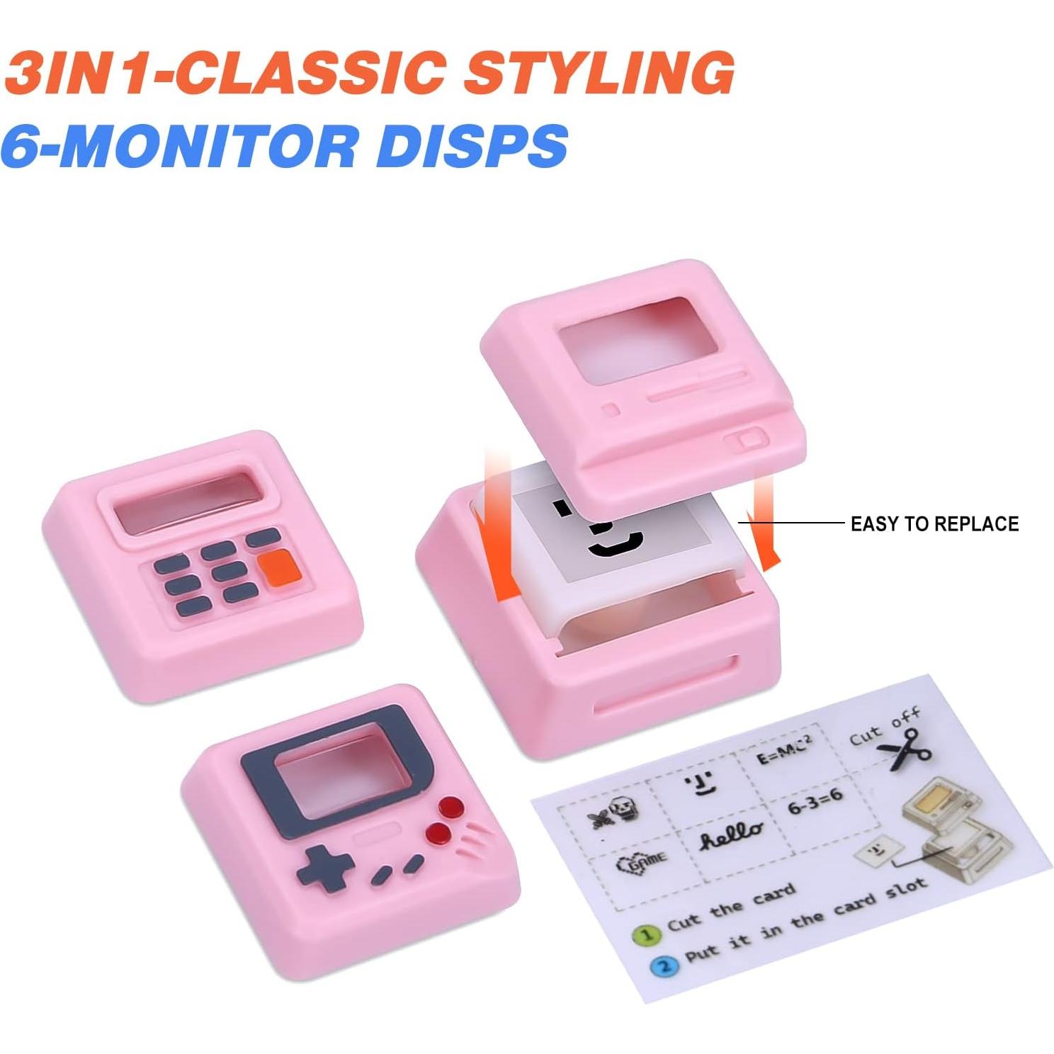 Teclas Personalizadas KXRORS Rosa Retroiluminadas para Teclado Mecánico