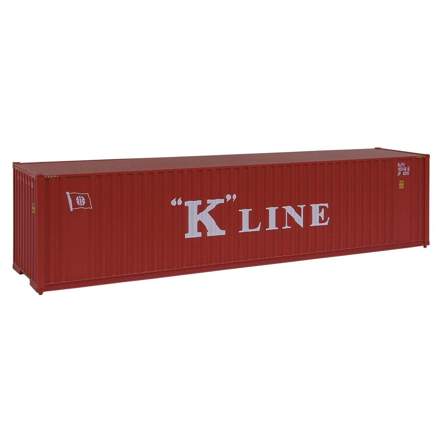 Contenedor Corrugado K-Line 40' Hi Cube 1:87 Detalle