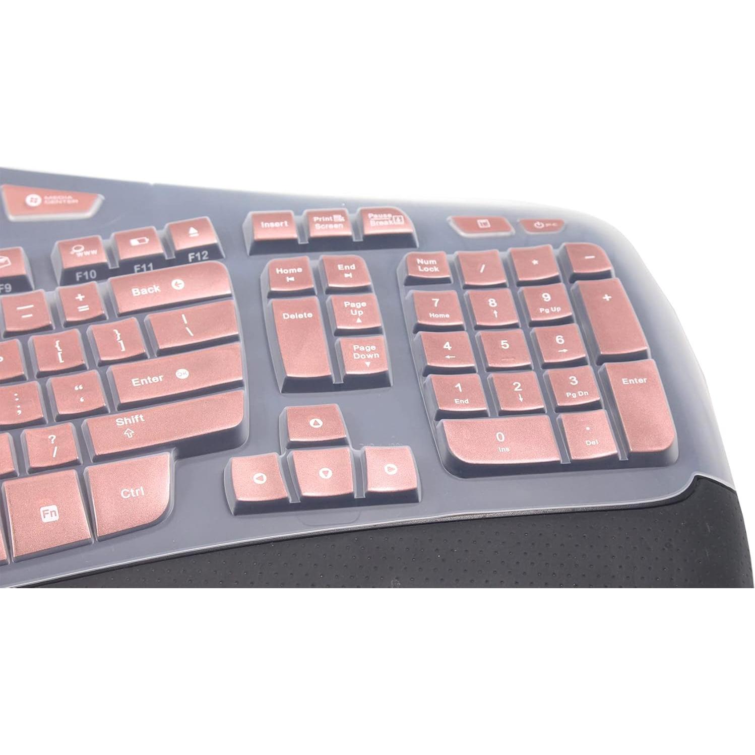 Cubierta de teclado de silicona Logitech K350 MK550 MK570 Oro Rosa