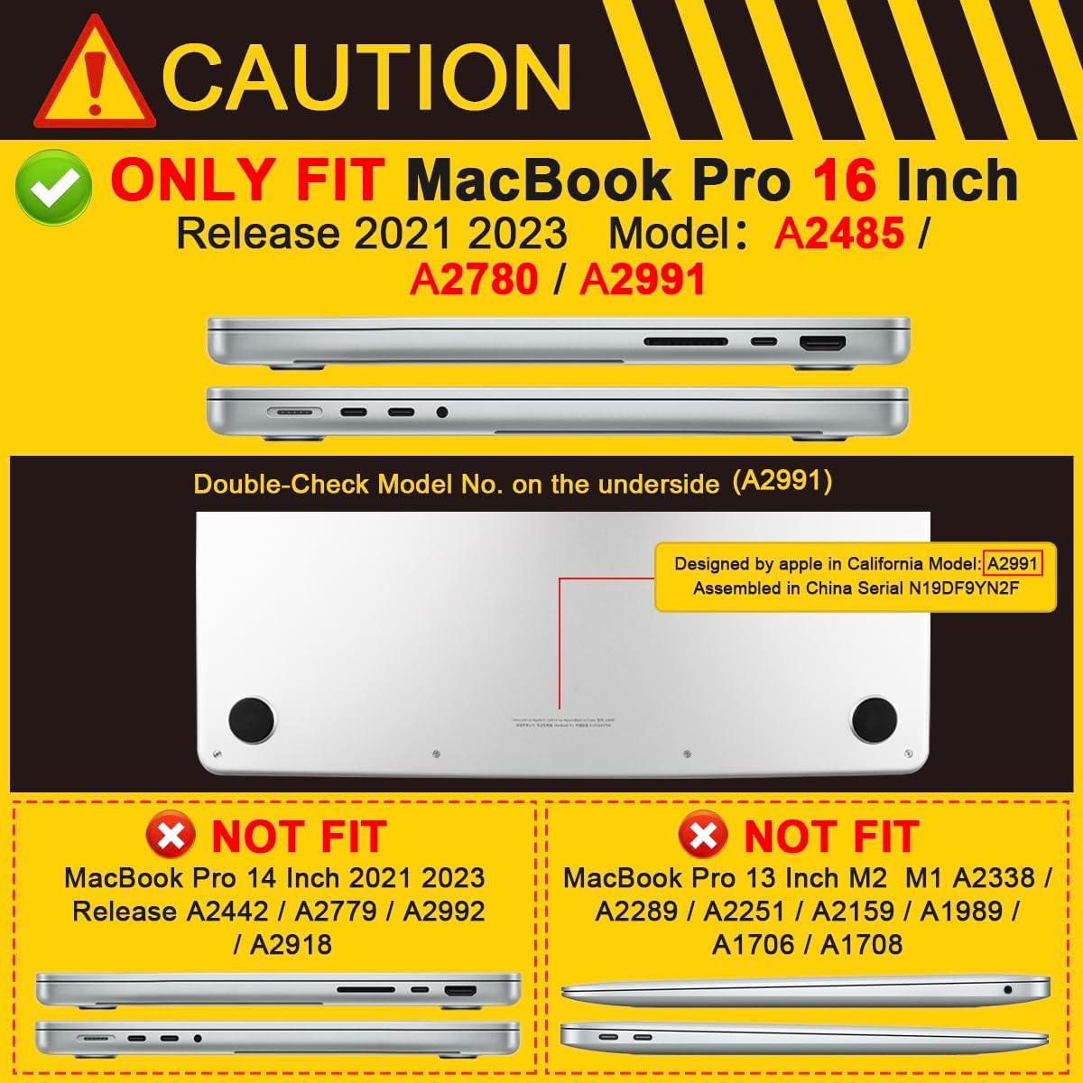 Funda Batianda para MacBook Pro 16" Chip M4 M3 M2 M1 Pro/Max