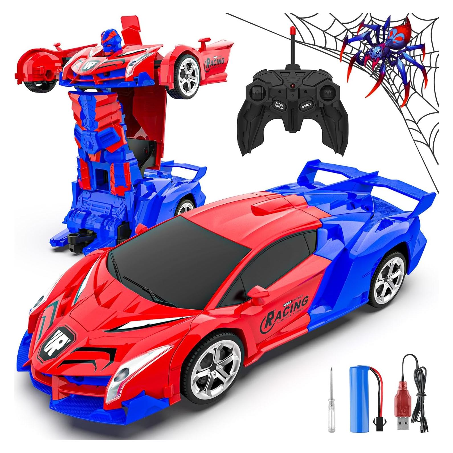 Coche RC Transformable LERJIAUS 1:18 para Niños 3-12 Años