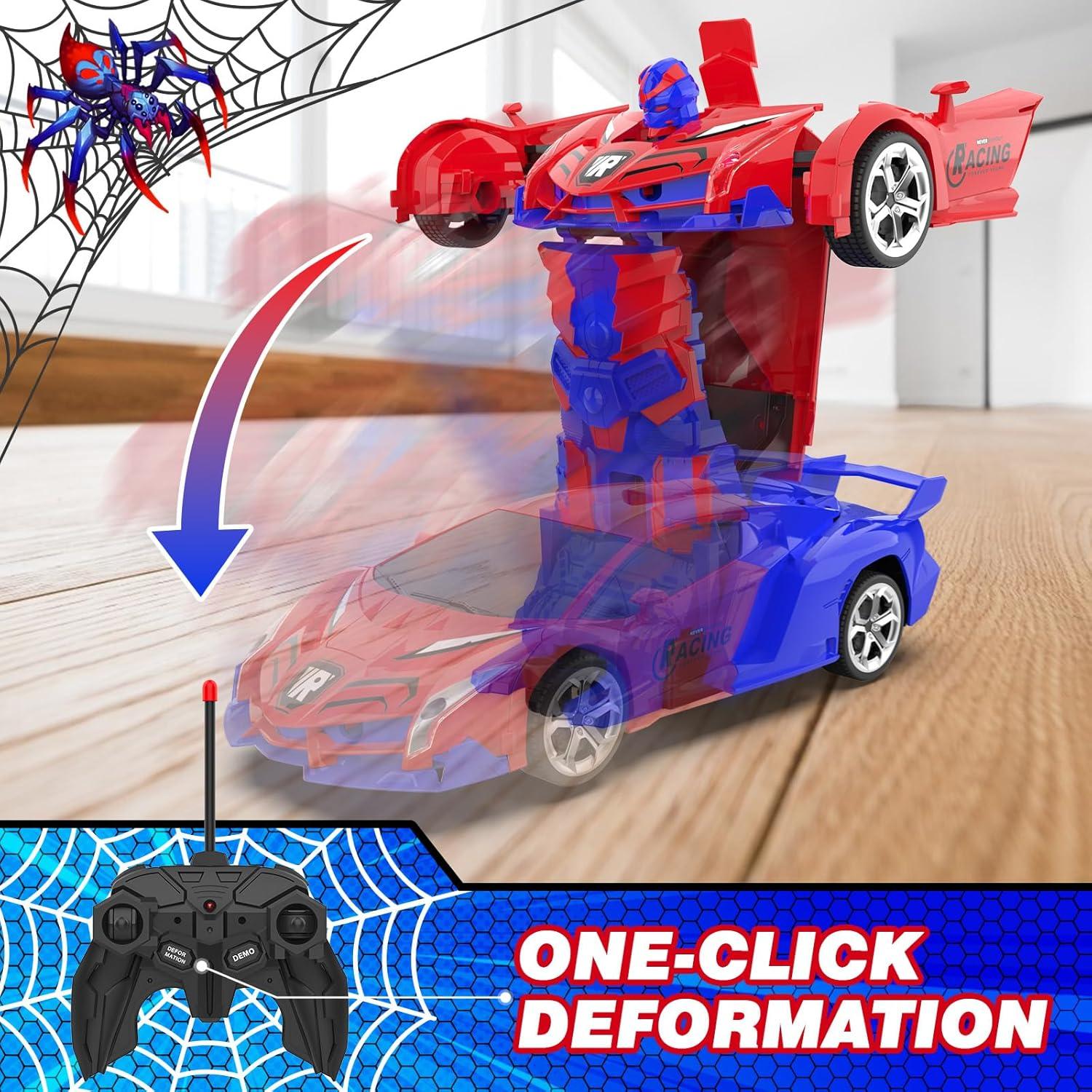 Coche RC Transformable LERJIAUS 1:18 para Niños 3-12 Años