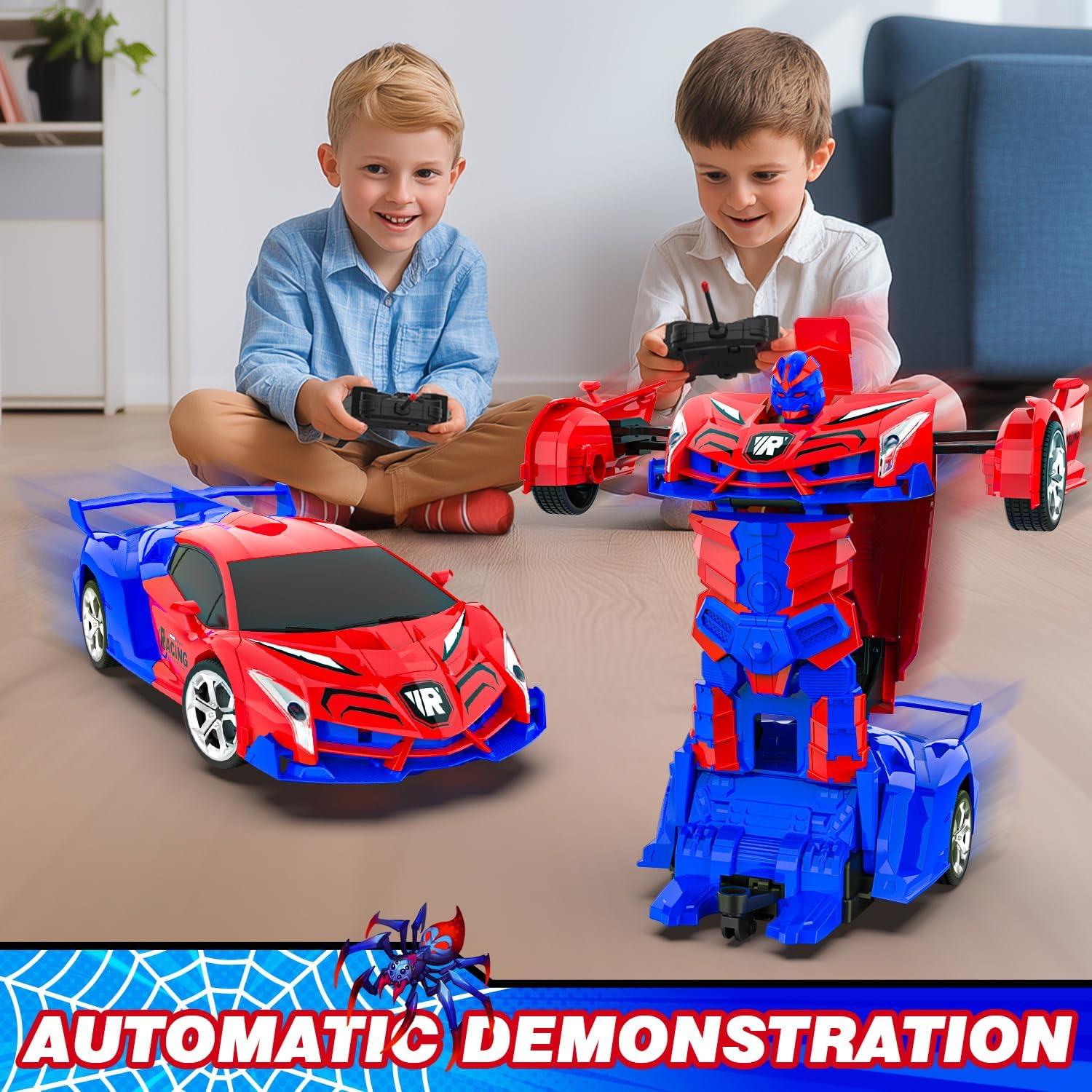 Coche RC Transformable LERJIAUS 1:18 para Niños 3-12 Años