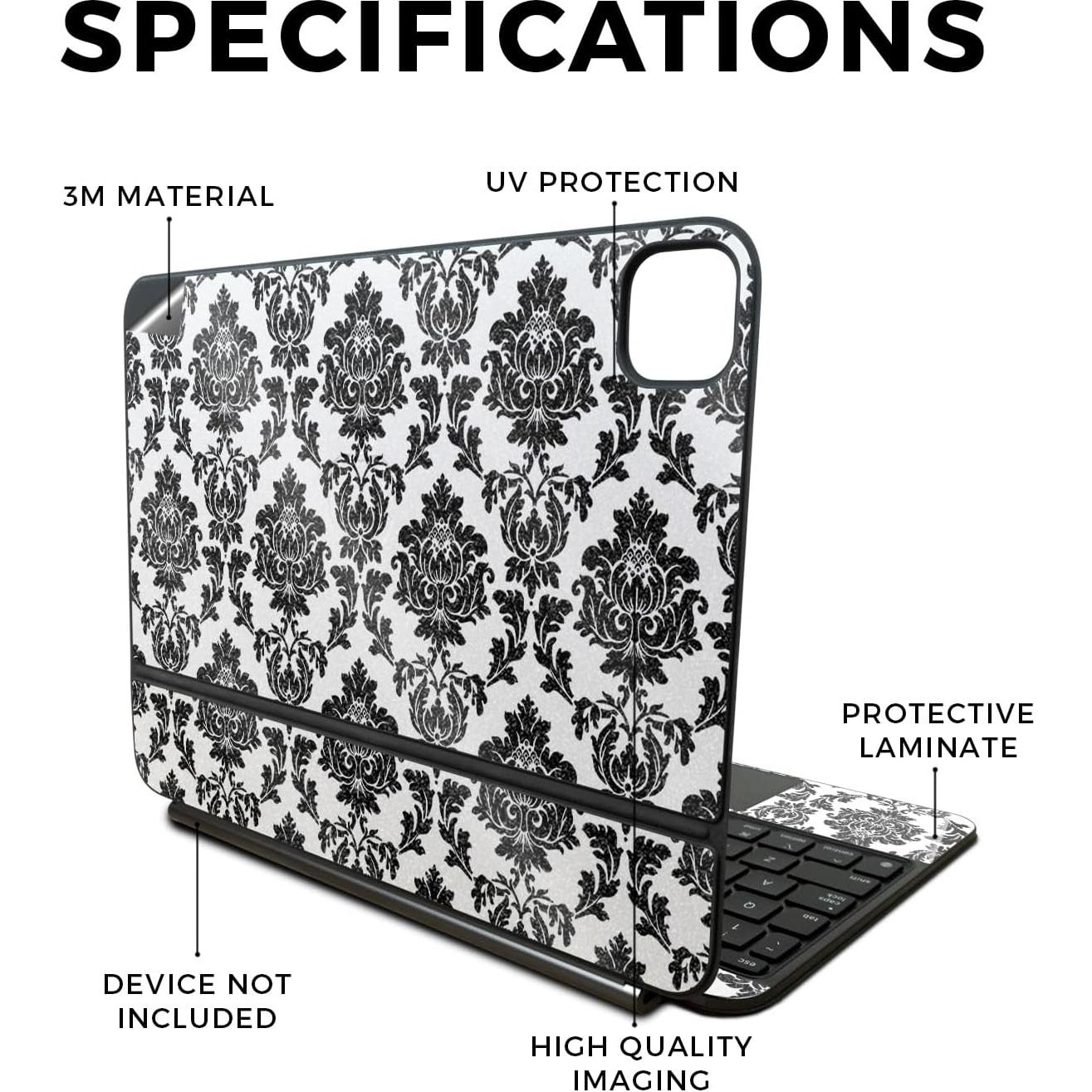 Piel Brillante para Apple Magic Keyboard iPad Pro 11" 2024 - Damasco Vintage - MightySkins