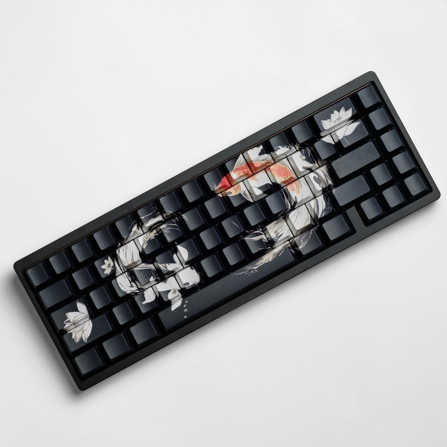 Juego de Teclas PBT Lucky Koi 130 Teclas para Teclado Mecánico