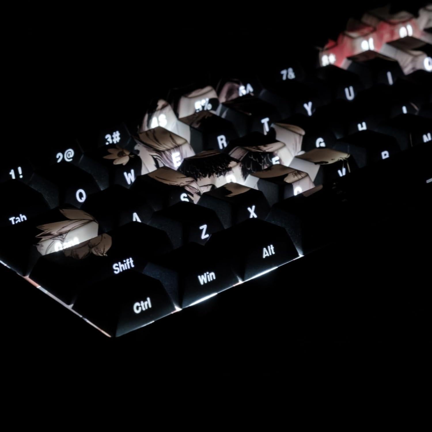 Juego de Teclas PBT Lucky Koi 130 Teclas para Teclado Mecánico