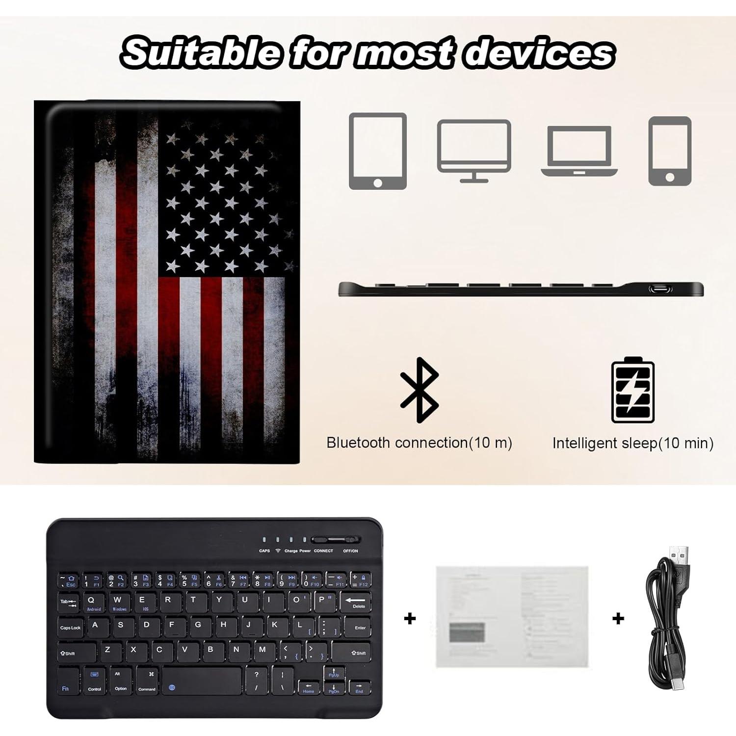 Funda Teclado Bluetooth DEGDFSGR para iPad 10ª Gen 10.9" 2022