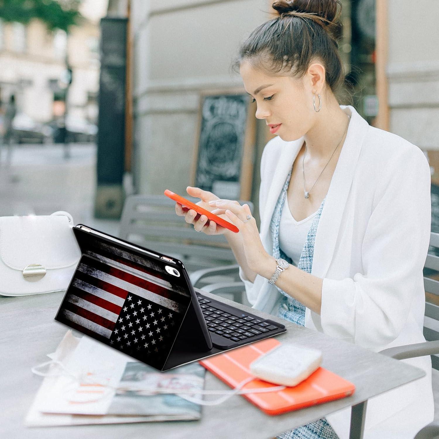 Funda Teclado Bluetooth DEGDFSGR para iPad 10ª Gen 10.9" 2022