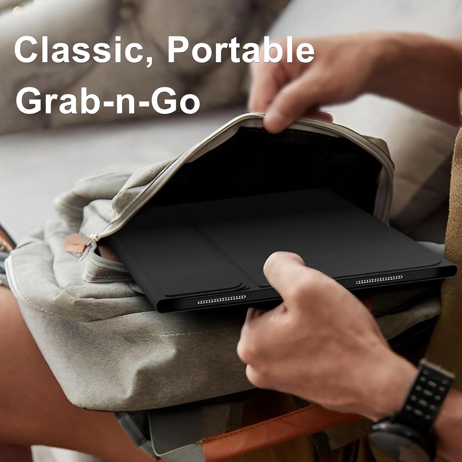 Funda Teclado Bluetooth AMOUOGOEY para iPad Pro 12.9" 1ª/2ª Gen