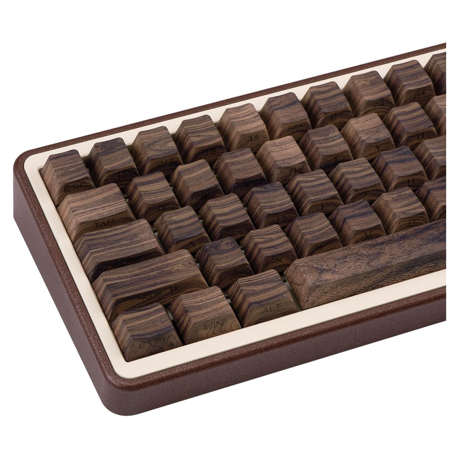 Teclas Personalizadas PBT TIMSEKER 131 Teclas Nogal Cherry