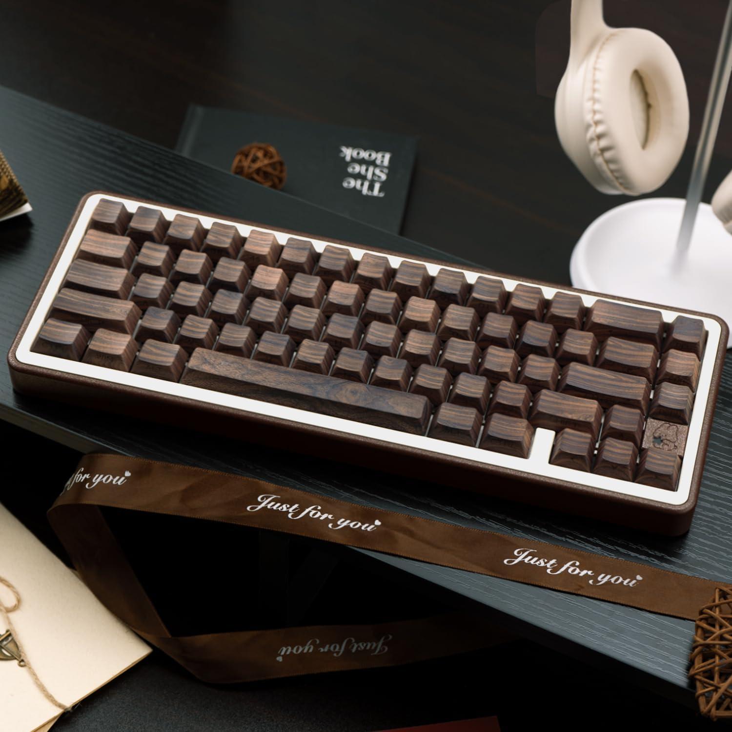 Teclas Personalizadas PBT TIMSEKER 131 Teclas Nogal Cherry