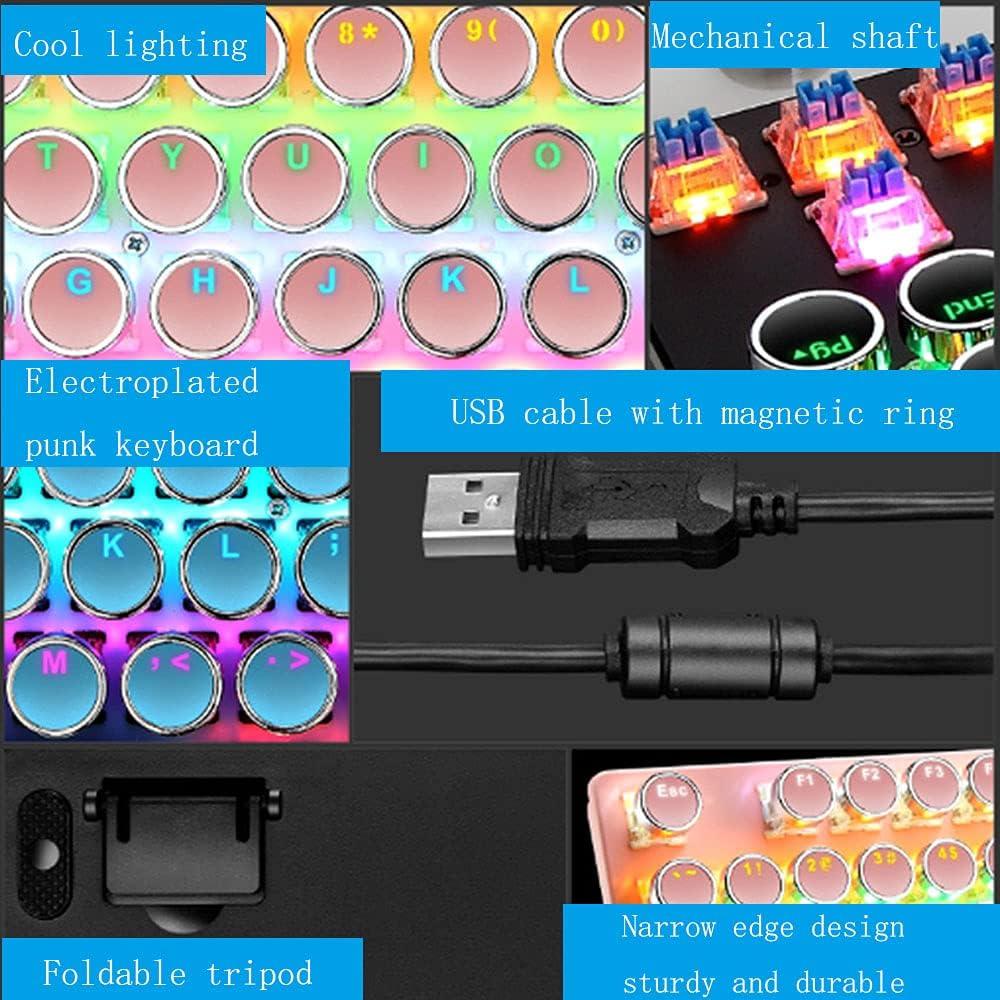 Teclado Mecánico Retro Punk Ltvystore 104 Teclas RGB USB