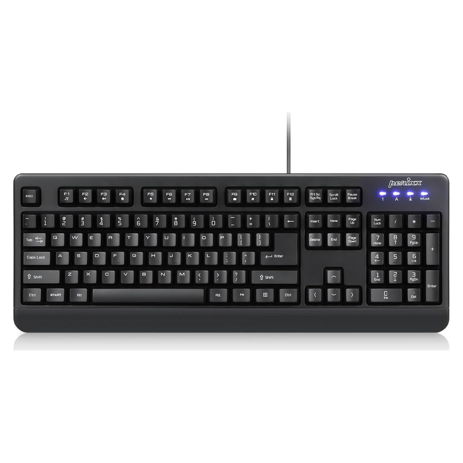 Teclado USB Lavable Perixx PERIBOARD-517 IP65 Negro