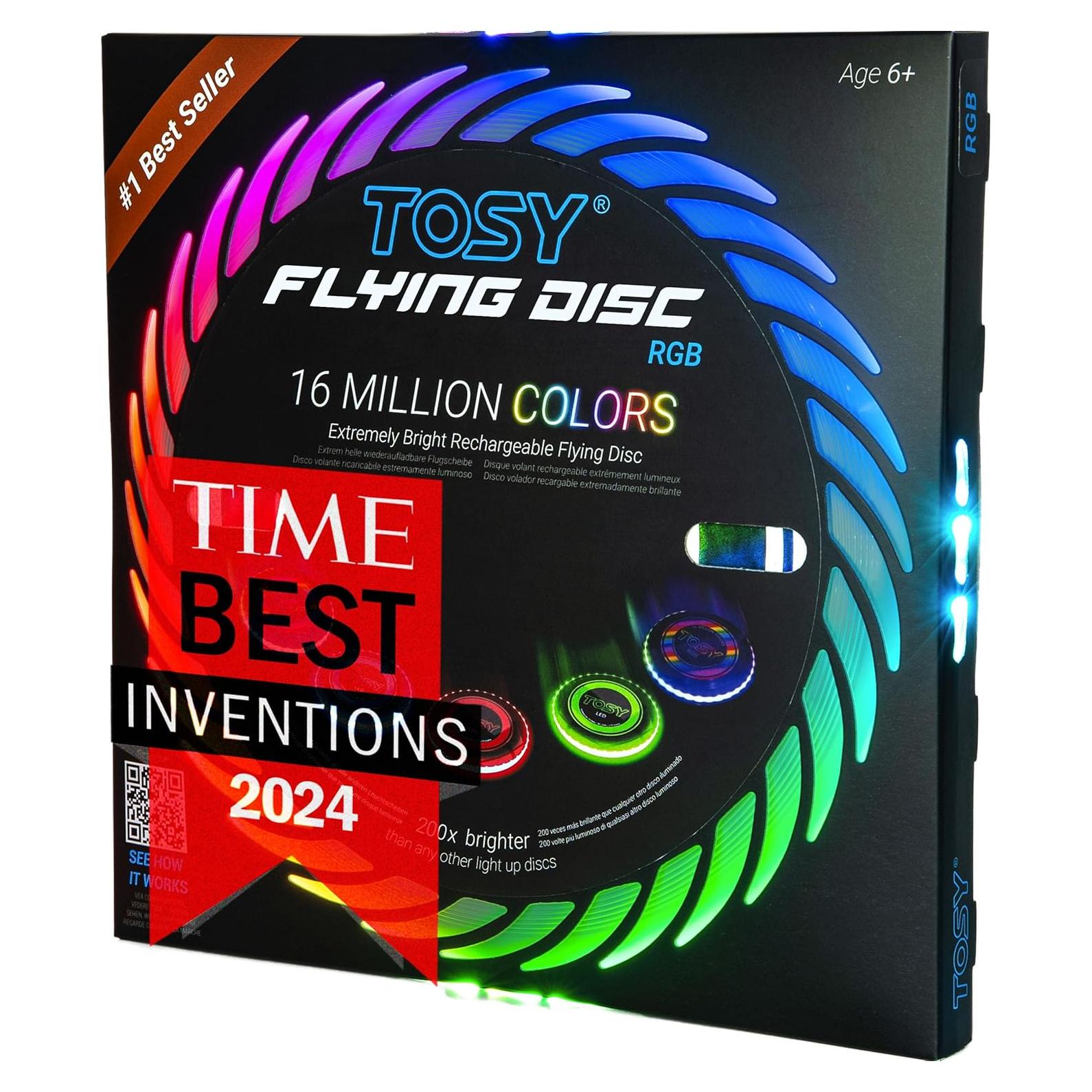 Disco Volador TOSY RGB Modelo Ultimate 36 LEDs Recargable