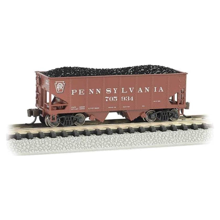 Hopper 55 Toneladas 2-Bay Bachmann Escala N Rojo Tuscan