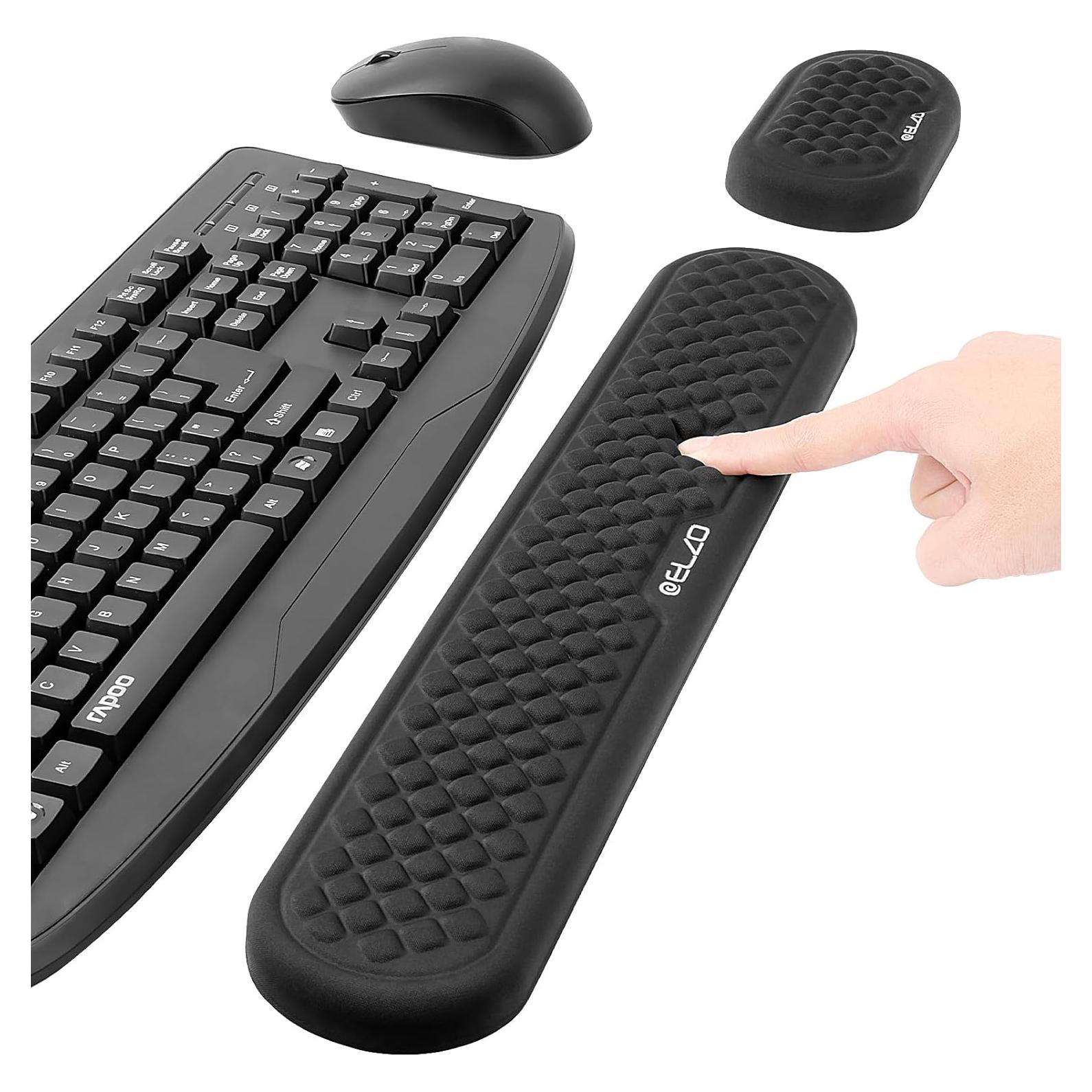 Soporte de Muñeca ELZO Ergonómico para Teclado y Ratón