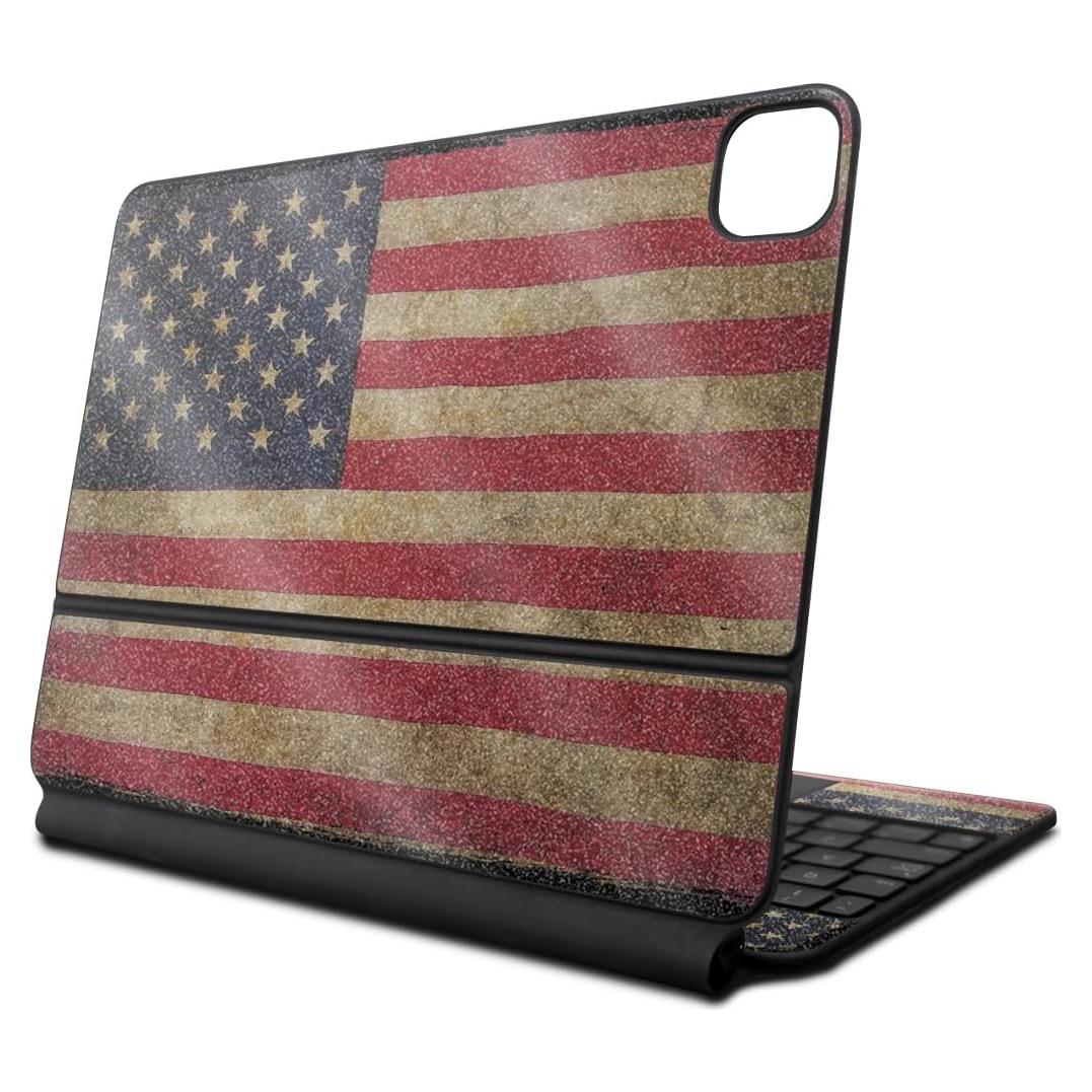 Cubierta Protectora Brillante MightySkins para Apple Magic Keyboard 2024 - Bandera Vintage
