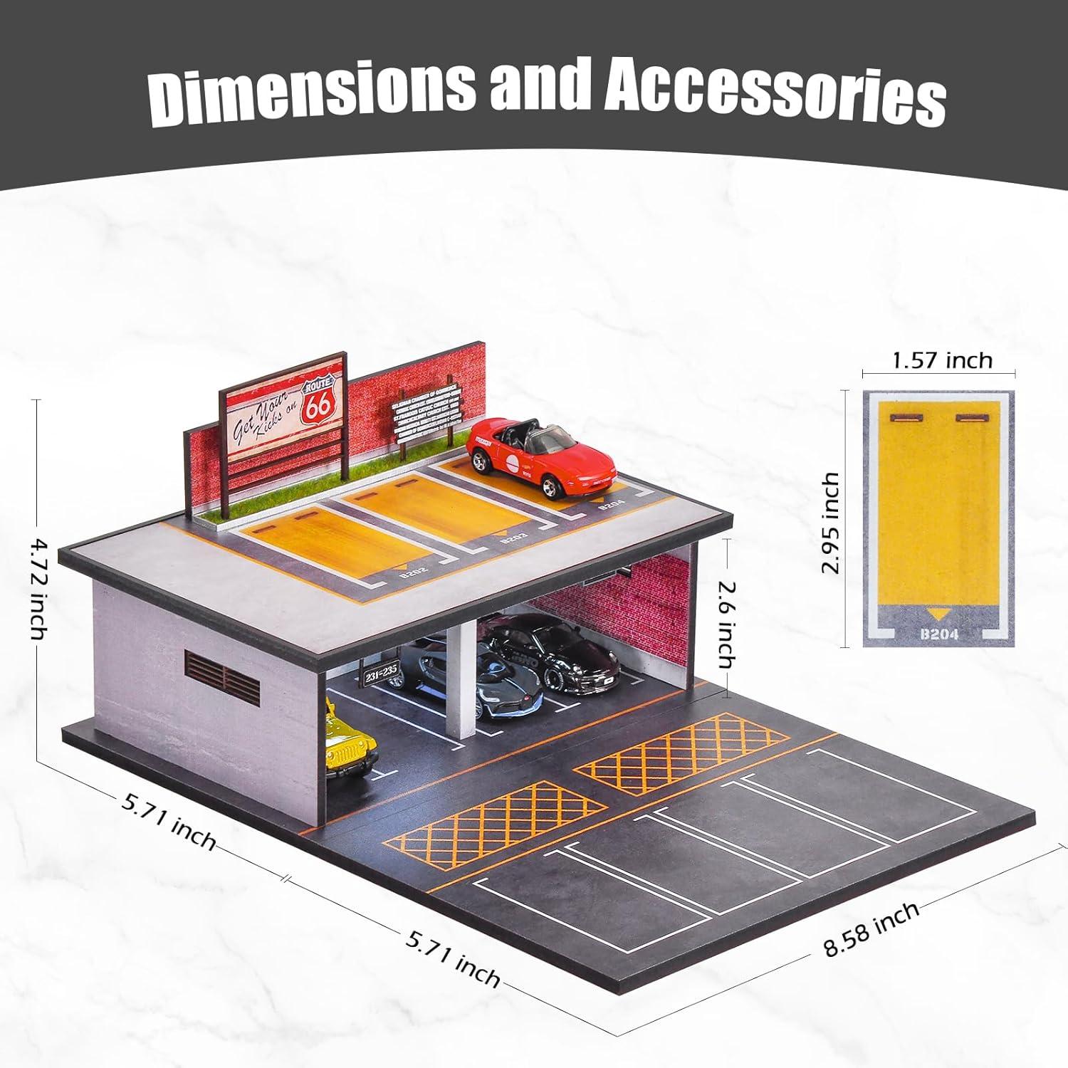 Vitrina de Garaje 1/64 CXIIUUI con Luz LED y 11 Espacios