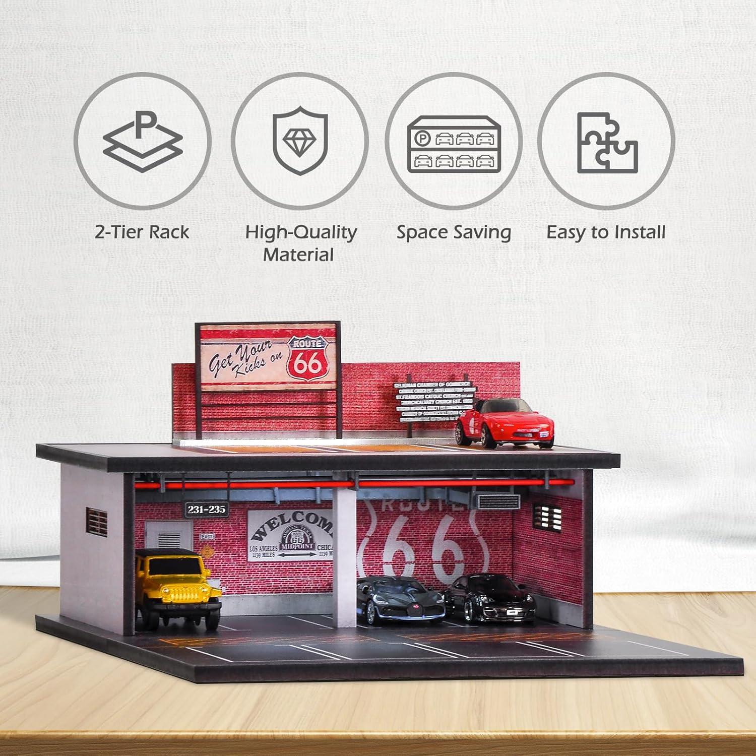 Vitrina de Garaje 1/64 CXIIUUI con Luz LED y 11 Espacios