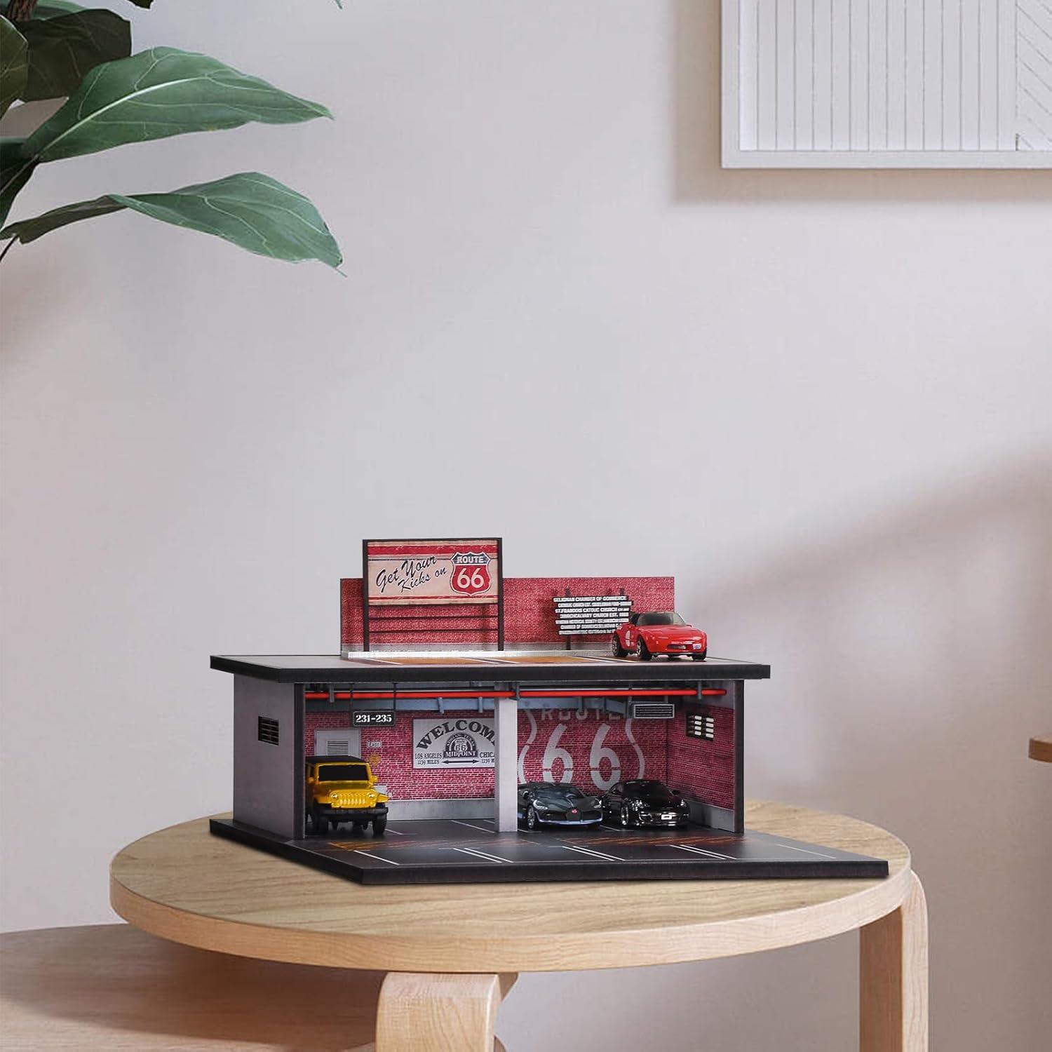 Vitrina de Garaje 1/64 CXIIUUI con Luz LED y 11 Espacios