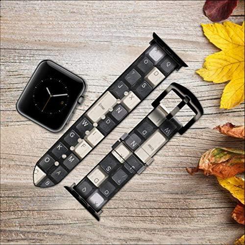 Correa de Reloj Inteligente de Cuero y Silicona jjphonecase 38-41mm