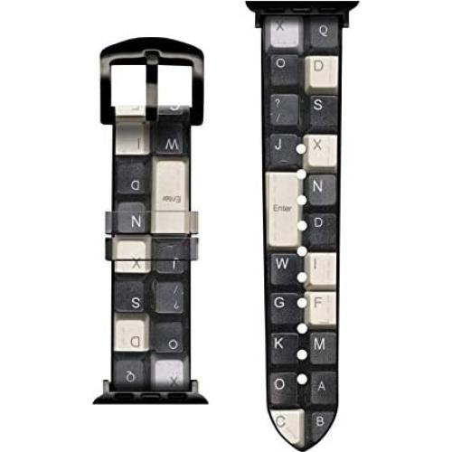 Correa de Reloj Inteligente de Cuero y Silicona jjphonecase 38-41mm