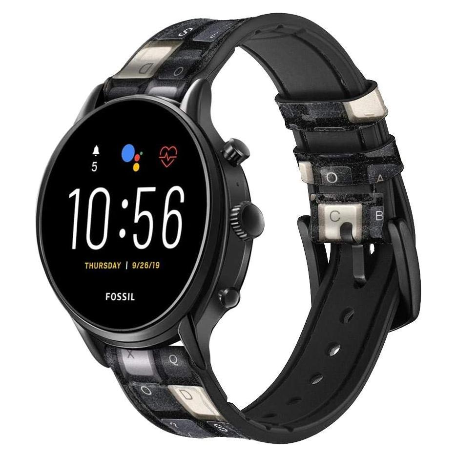 Correa de Reloj Inteligente de Cuero Fossil 18mm para Mujeres