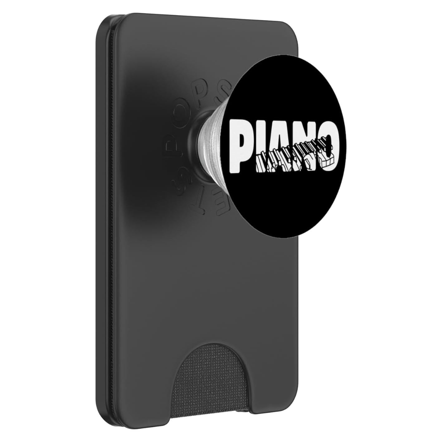 PopWallet Magnético Piano Maestro - PopSockets Negro
