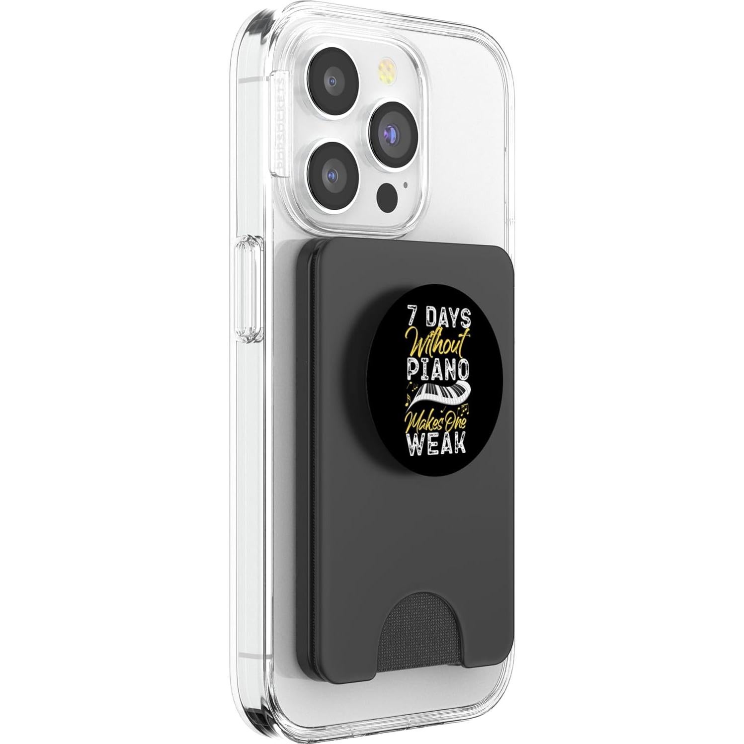 PopWallet Magnético PopSockets Negro para iPhone - Profesor de Piano