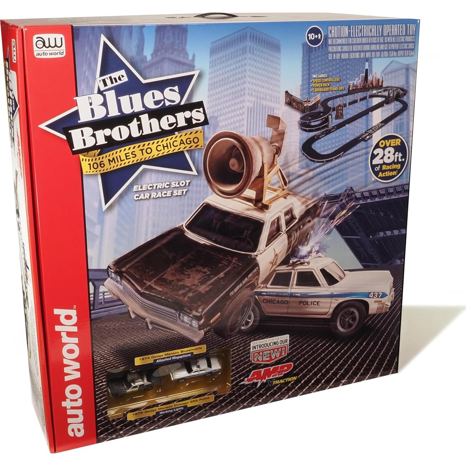 Set de Carrera Slot Auto World 8,5m Blues Brothers