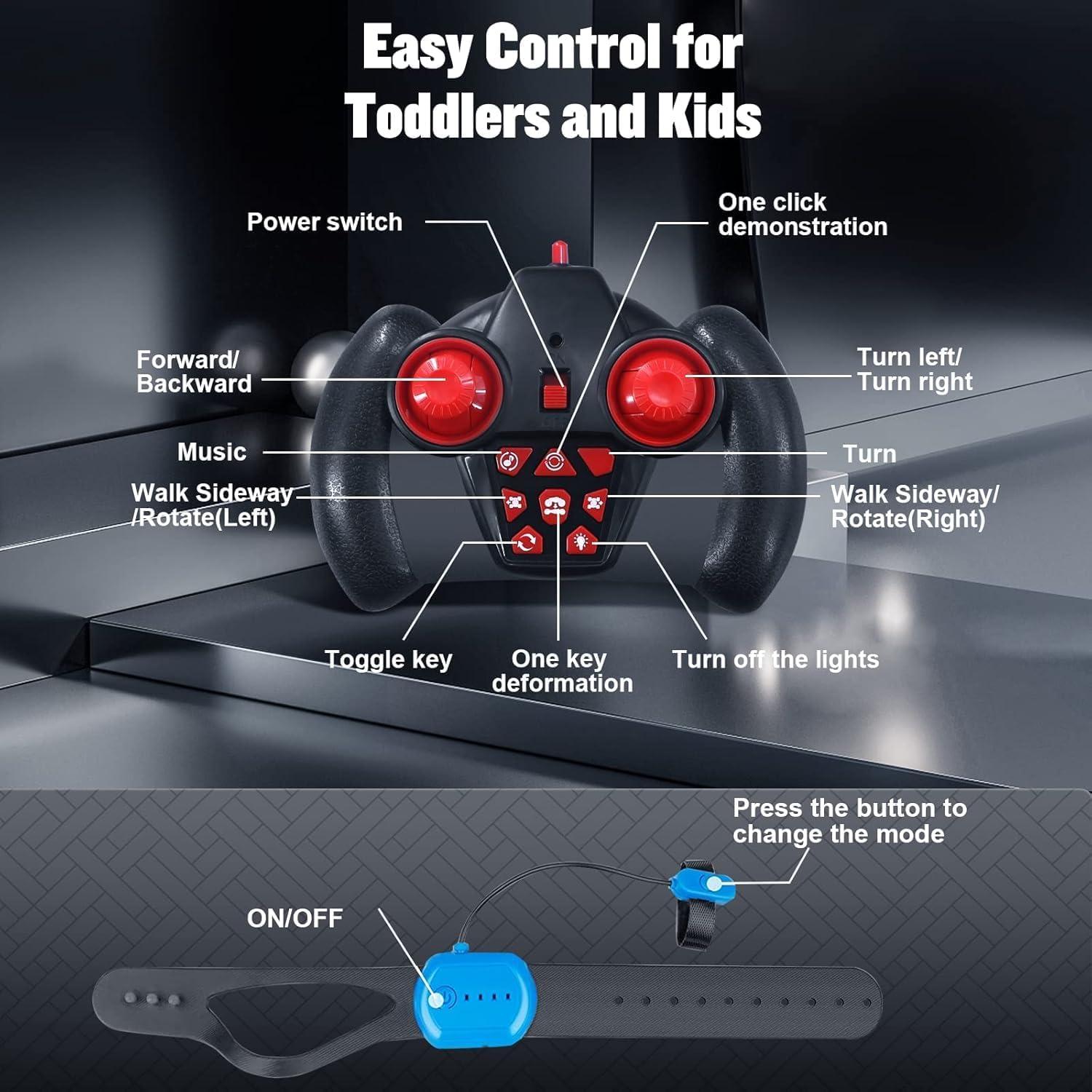Coche Acrobático RC YTKIH 4WD Detección de Gestos 25.4cm