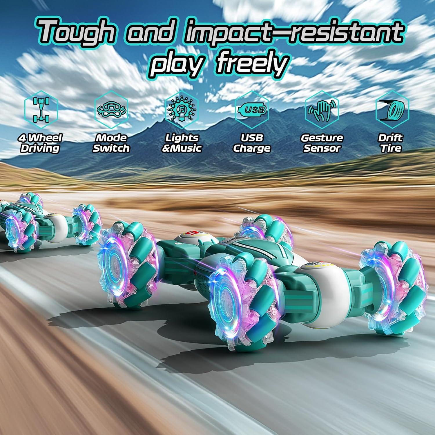 Coche Acrobático RC YTKIH 4WD Detección de Gestos 25.4cm