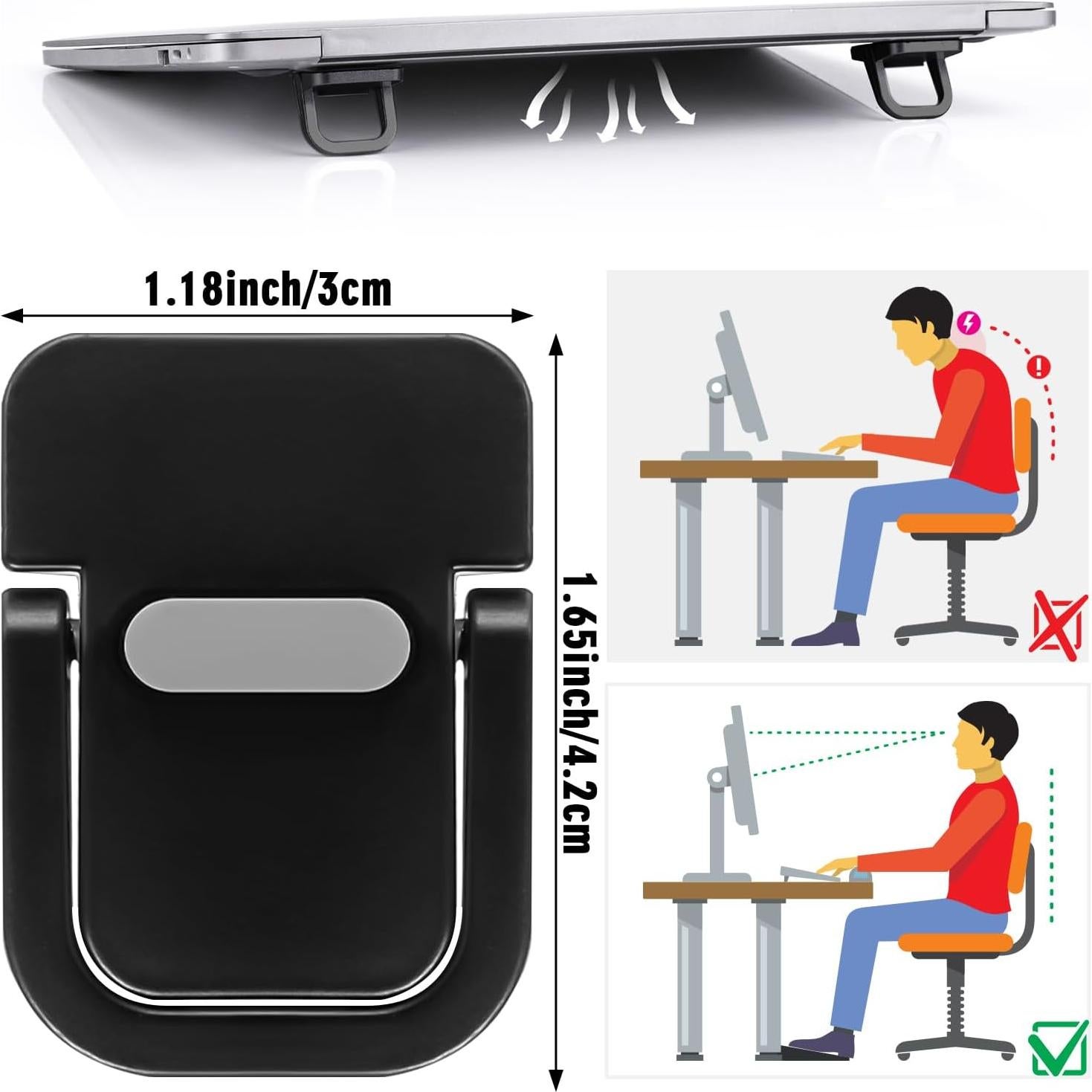 Soporte de Teclado YUXIANLB Ajustable 2 Piezas Negro