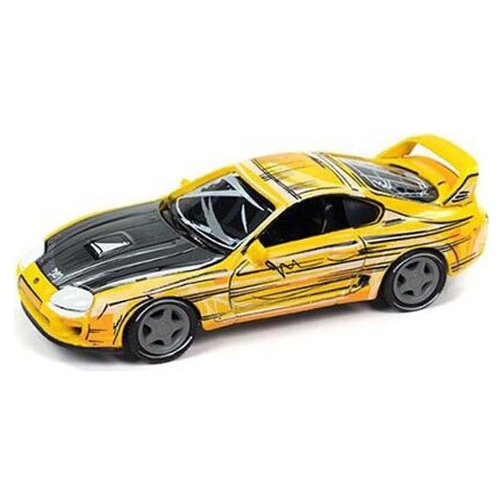 Coche Diecast Supra Amarillo Auto World CP8086 1/64 Edición Limitada