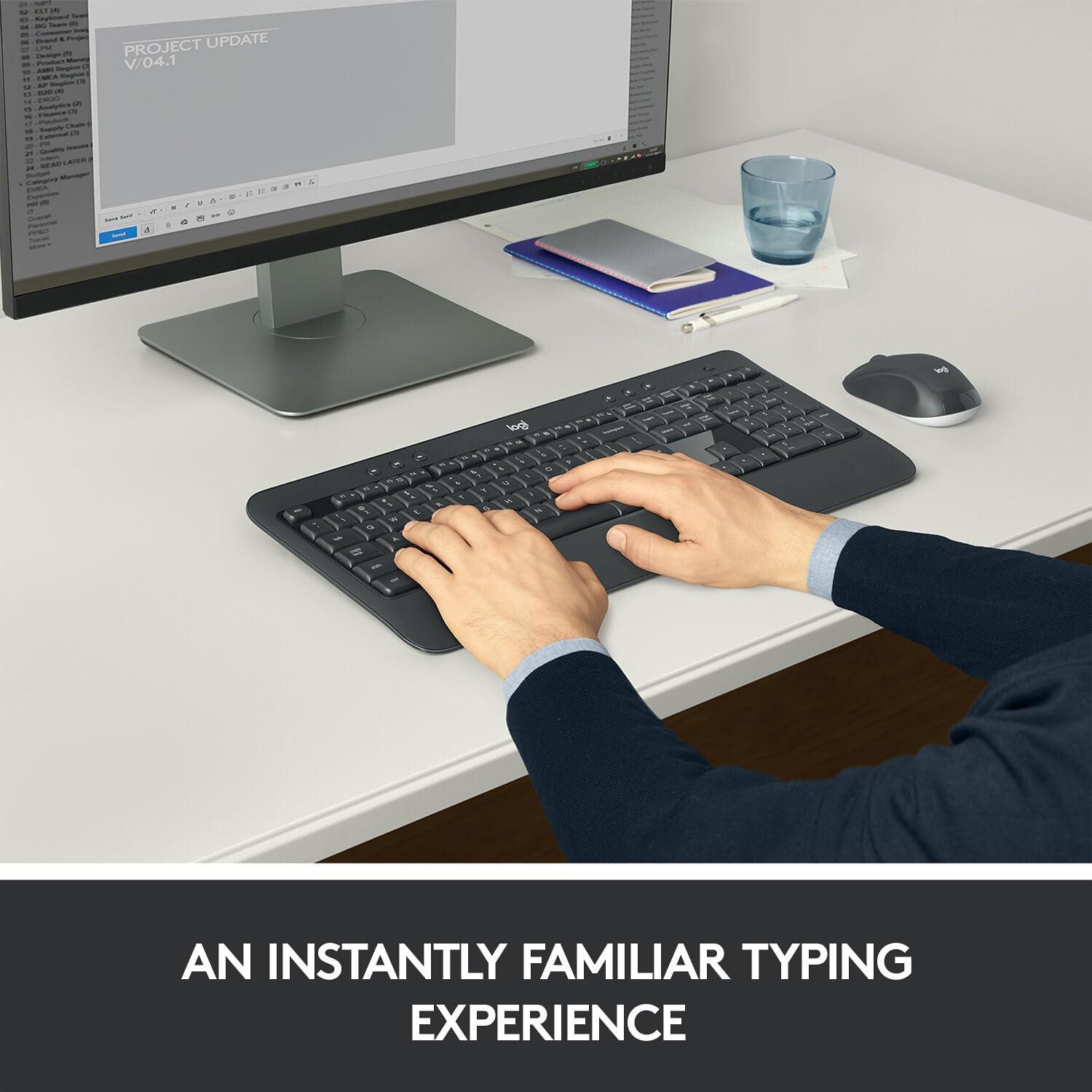 Combo Inalámbrico Teclado y Ratón Logitech MK540 + Alfombrilla