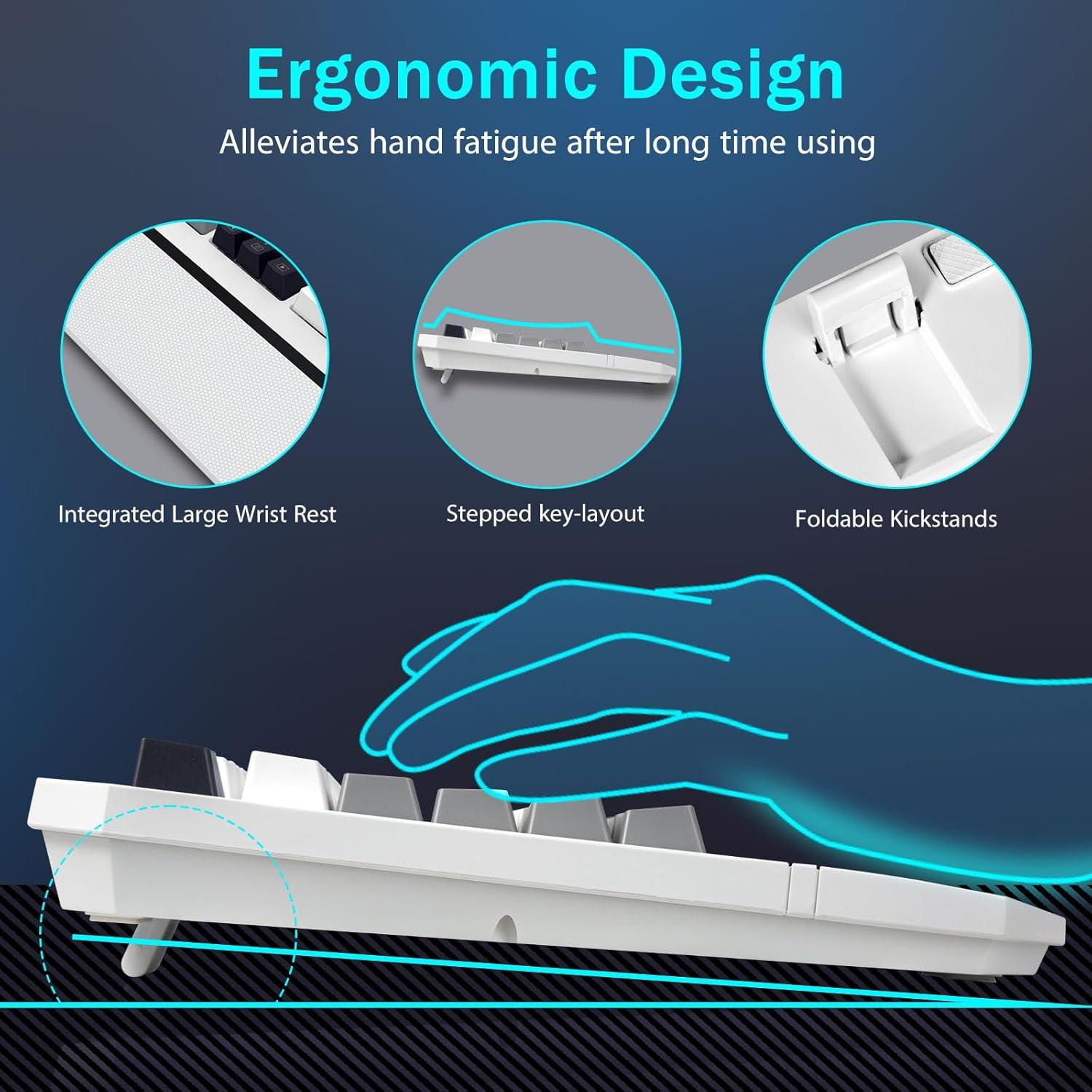 Teclado Mecánico Redragon K558 con Retroiluminación LED