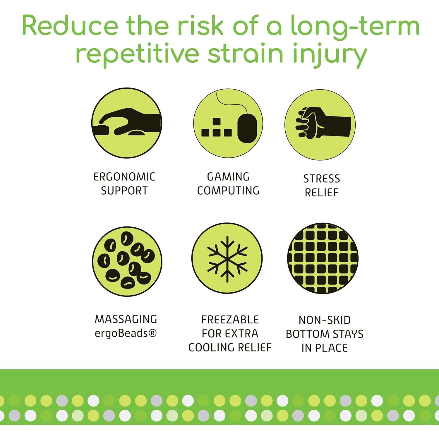 Cojín Ergo para Muñeca IMAK - Reposamuñecas Ergonómico 15.2x12.7cm
